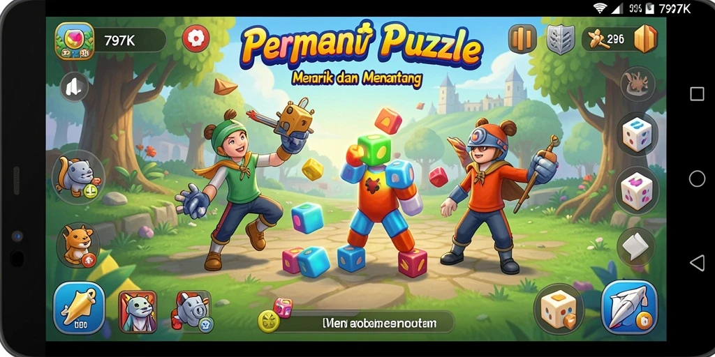 Gameplay <strong>797K</strong> yang menarik dan penuh tantangan puzzle.