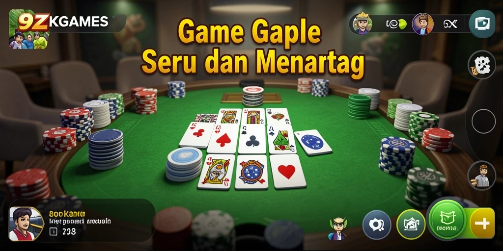 Tampilan gameplay 9ZKGAMES yang seru dan menarik.