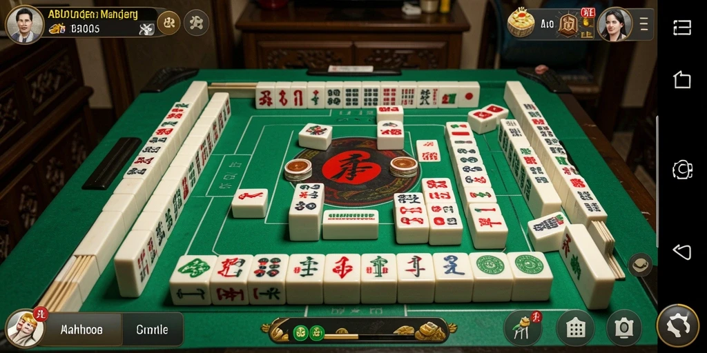 Tampilan gameplay menarik dari ABUTOGEL Mahjong.