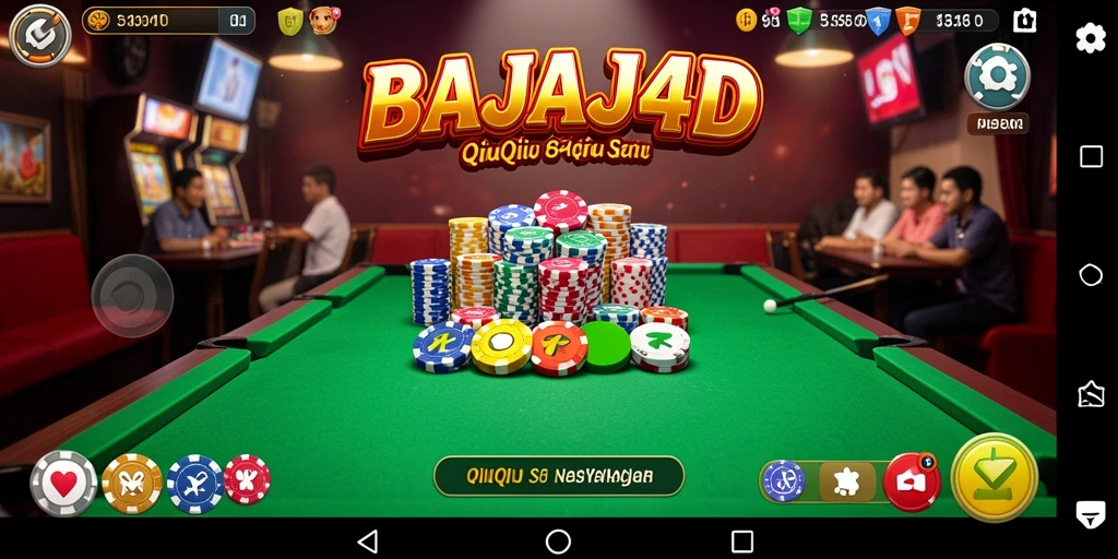 Tampilan gameplay QiuQiu yang seru dan menantang.