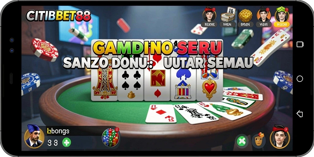 Screenshot gameplay CITIBET88 menunjukkan keseruan bermain Domino.