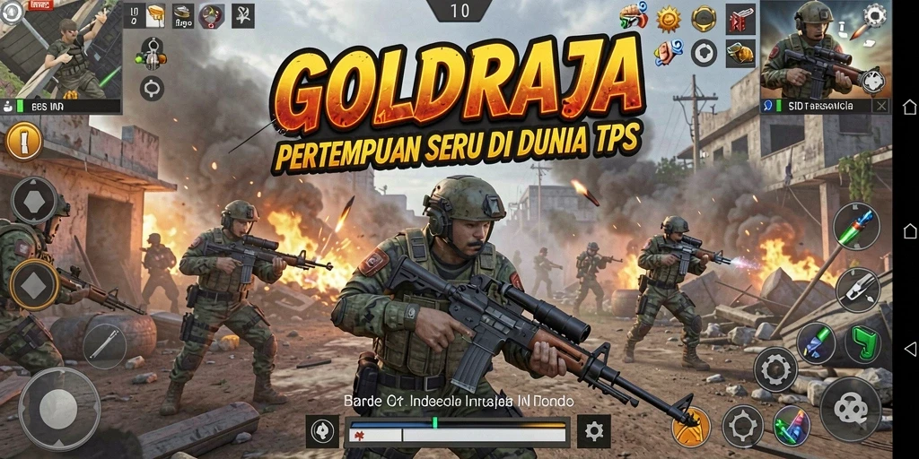 Tampilan gameplay GOLDRAJA yang seru dan mendebarkan.