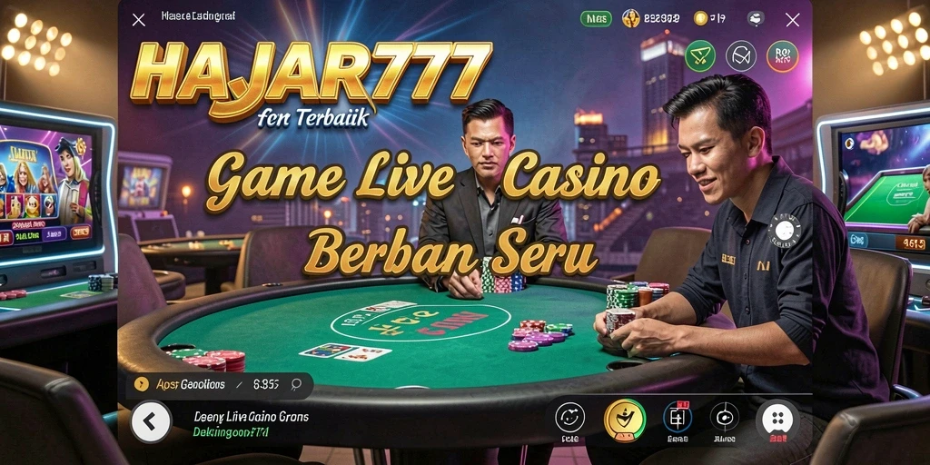 Tampilan gameplay seru di HAJAR777 Live Casino yang memikat.