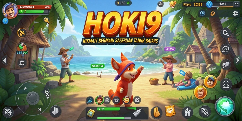 Tampilan gameplay HOKI9 yang cerah dan mengasyikkan.