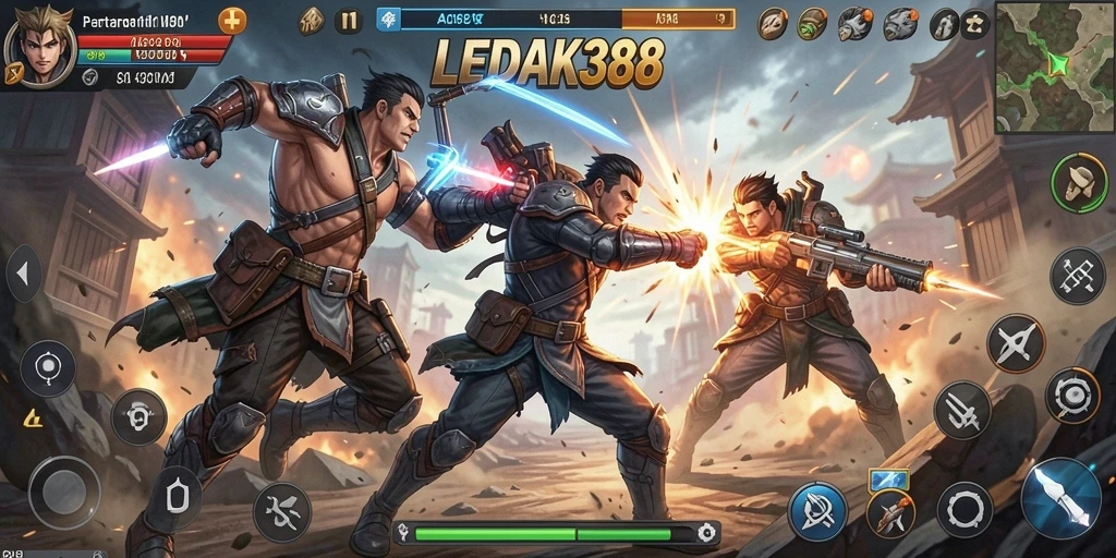 Gameplay seru dan intens dalam LEDAK388.
