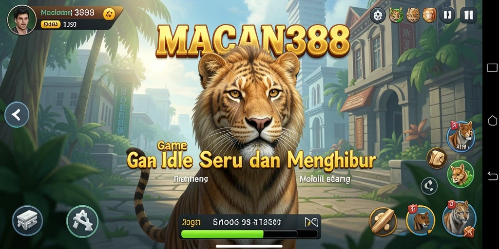 Screenshot <strong>MACAN388</strong> menampilkan gameplay Idle yang santai dan menarik.