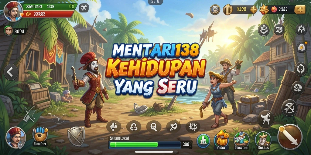 Screenshot gameplay MENTARI138 menampilkan interaksi karakter yang menarik.