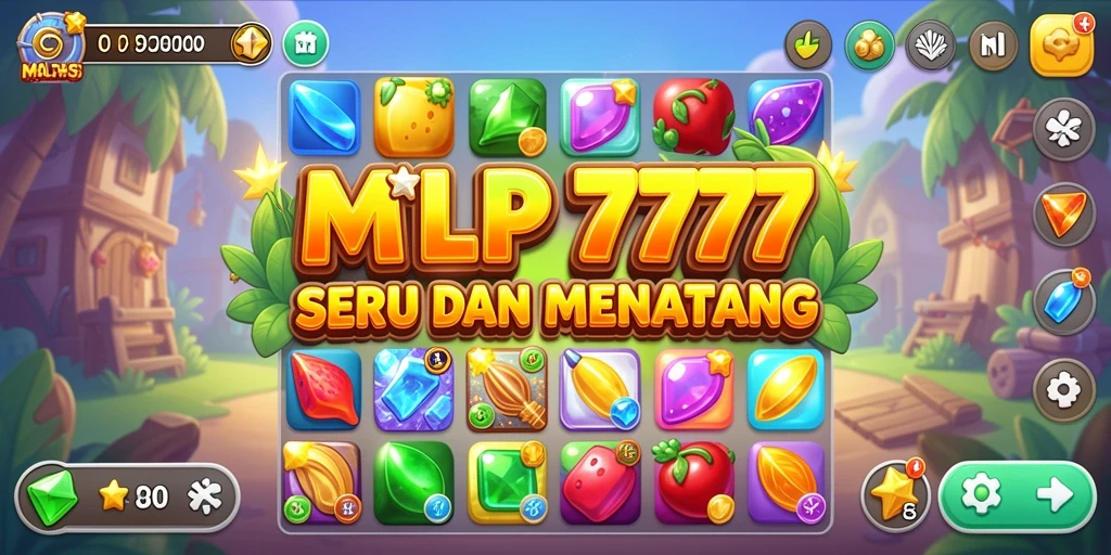 Tampilan gameplay seru di MPL777 dengan kombinasi objek Match-3.