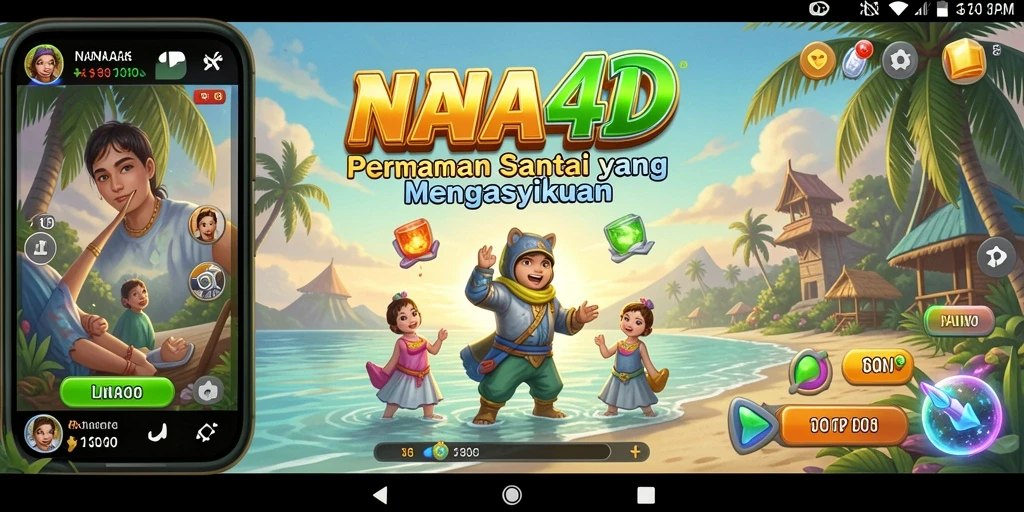 Tangkapan layar menampilkan gameplay santai dan menyenangkan NANA4D.