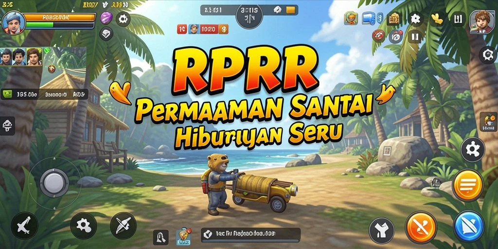Tangkapan layar gameplay RPRR dengan tampilan yang ceria dan interaktif.