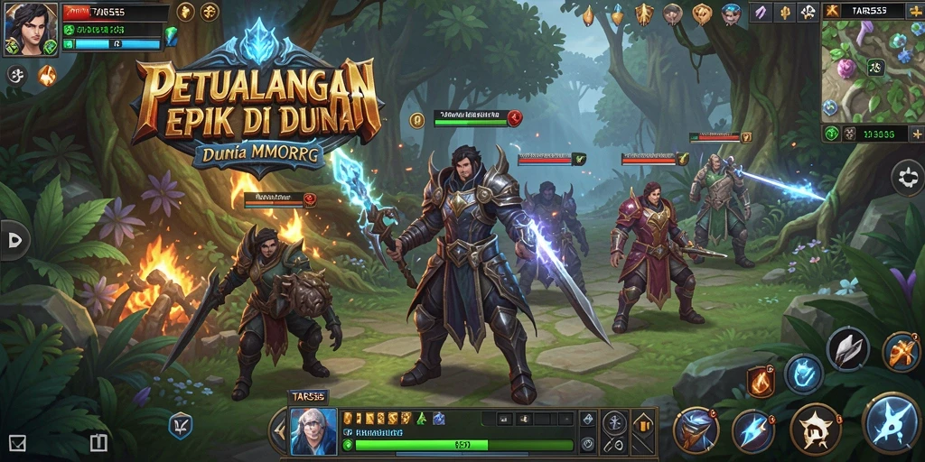 Tangkapan layar TAR555 menampilkan gameplay seru dan dunia fantasi yang luas.