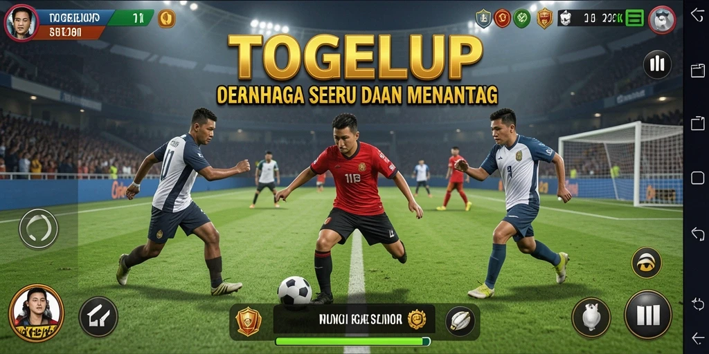 Tampilan gameplay seru TOGELUP dengan olahraga yang menantang.