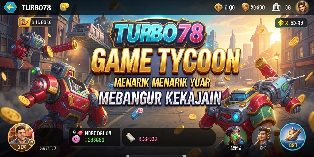 Tampilan menarik dari gameplay TURBO78 yang penuh strategi Tycoon.
